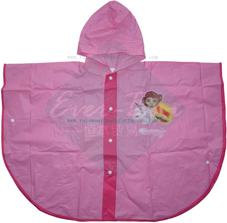 Cute Pink Rain Poncho Supplier